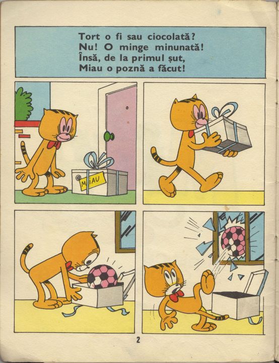 Miau O Pisica Galbena Si Mica G Zarafu Ilustratii De N